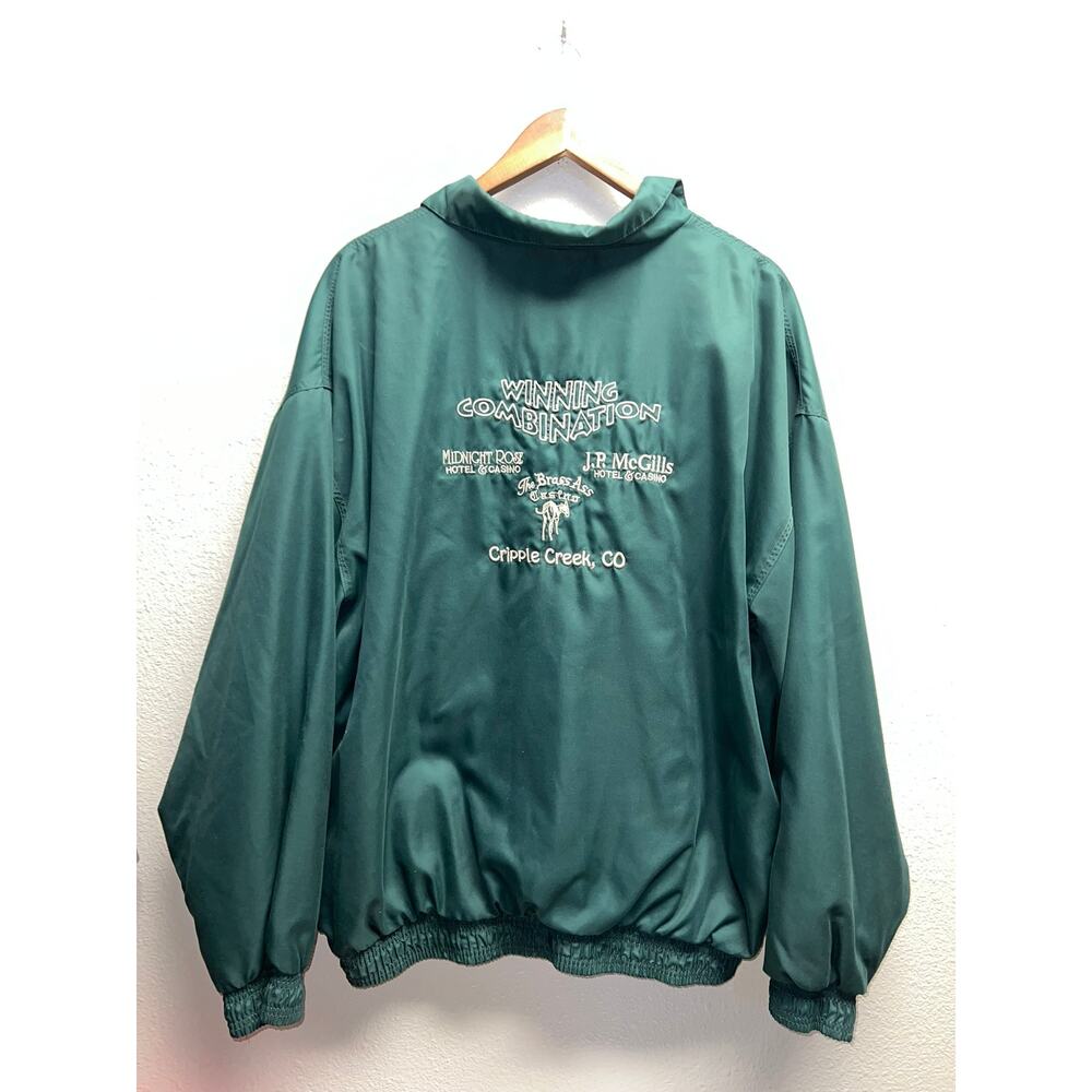Vintage Casino Jacket Three Rivers Winning Combination Colorado 90s 2XL